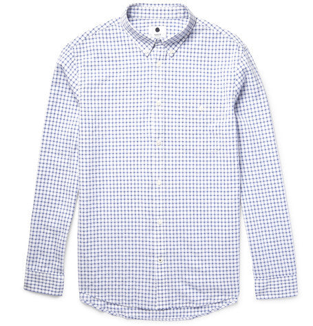 new derek slim fit checked cotton shirt