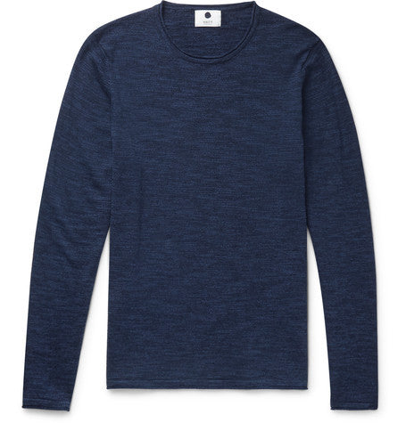 jax melange cotton blend jersey sweater