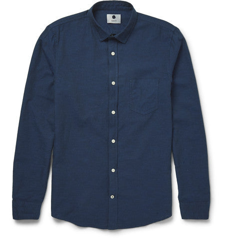 samuel cotton and linen blend shirt