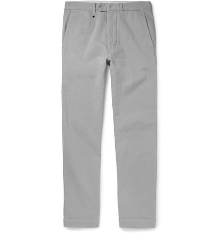 yarn dyed japanese cotton twill chinos