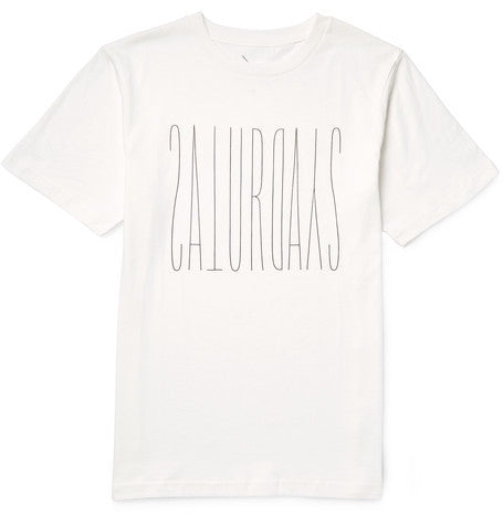 backwards forwards slim fit printed cotton jersy t shirt