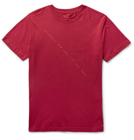 slim fit script print cotton jersey t shirt