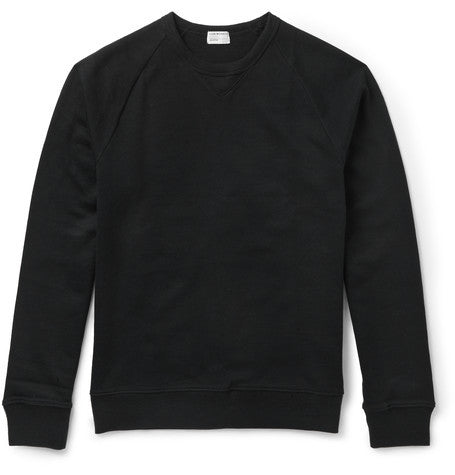 slim fit cotton jersey sweatshirt