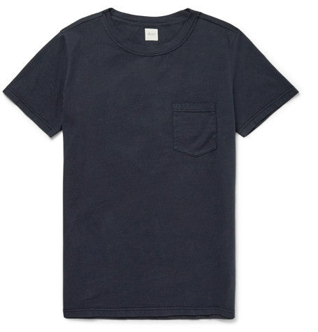 slim fit garment dyed cotton t shirt