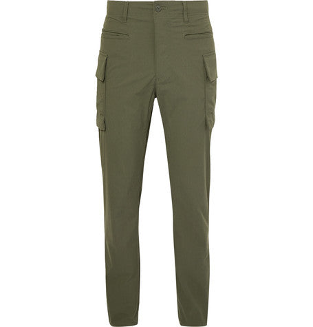 stretch twill cargo trousers