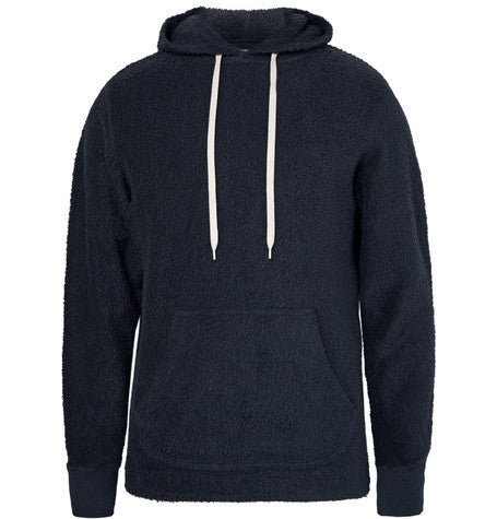 organic long loop cotton terry hoodie