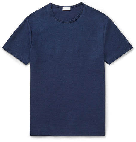 honeycomb knit pima cotton t shirt