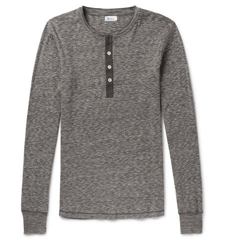 karl heinz cotton jersey henley t shirt