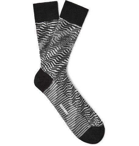 crochet knit cotton socks