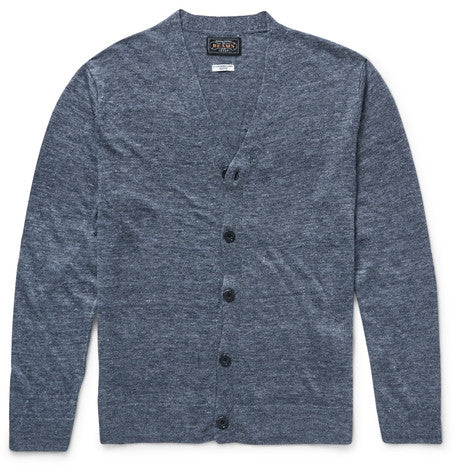 slub linen cardigan
