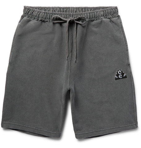 overdyed cotton jersey shorts