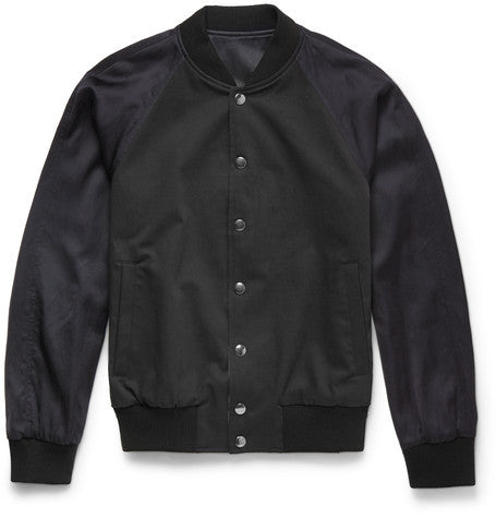valero reversible cotton blend bomber jacket