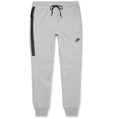 slim fit cotton blend tech fleece sweatpants