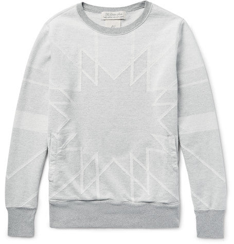 patterned cotton sweatshirt