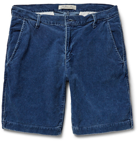 cotton blend corduroy shorts