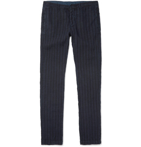striped linen trousers