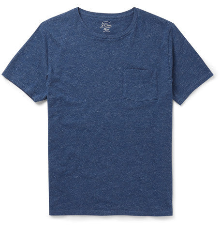 flagstone garment dyed melange cotton jersey t shirt