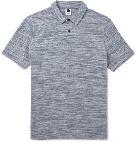 lupert slim fit melange cotton polo shirt