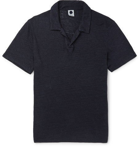 jasper slim fit linen polo shirt