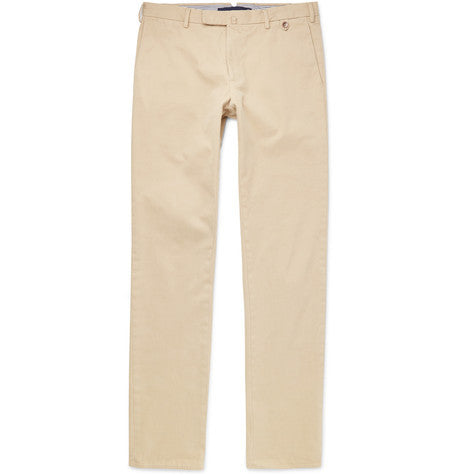 slim fit cotton chinos