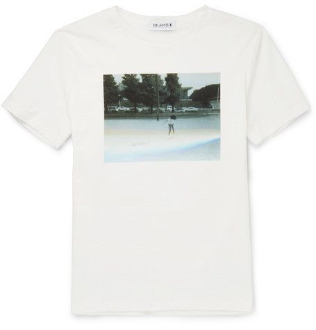 photo print cotton jersey t shirt