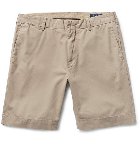 pima cotton twill chino shorts