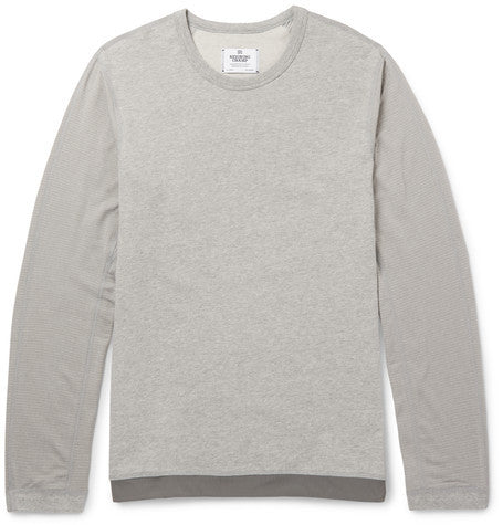 drawstring hem stretch jersey sweatshirt