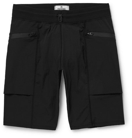 slim fit textured stretch shell shorts