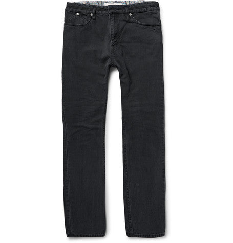 dweller slim fit faded cotton jeans