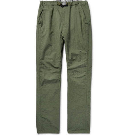 coach easy tapered cotton blend shell trousers