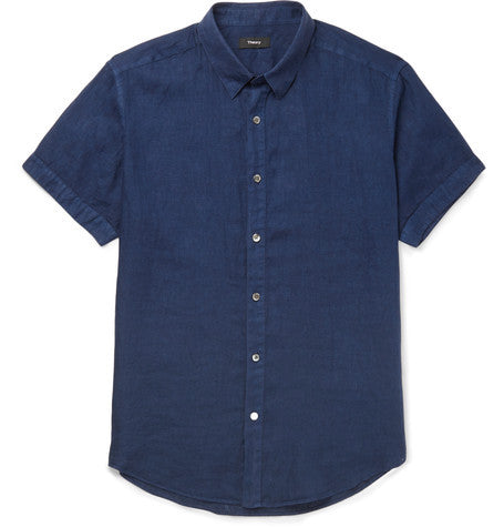 coppolo slim fit linen shirt