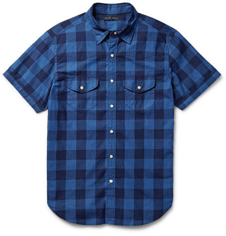 buffalo checked cotton shirt