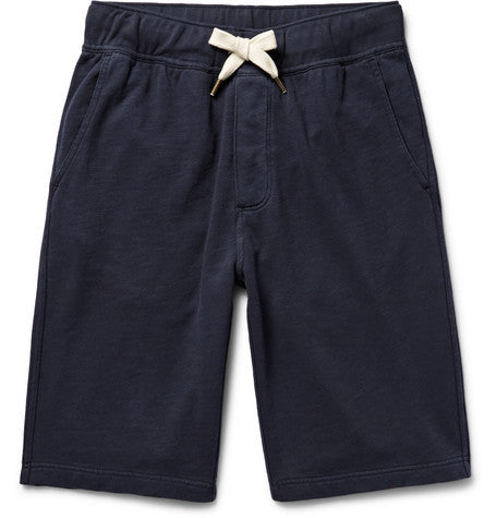 garment dyed loopback cotton jersey shorts