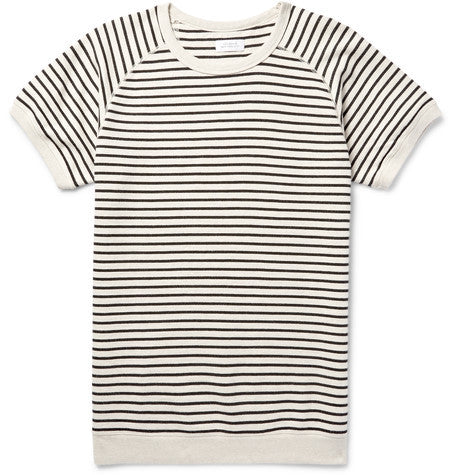 elliot striped loopback cotton jersey sweatshirt