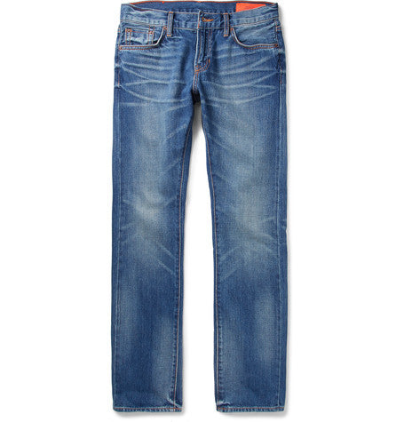 jim skinny fit selvedge denim jeans