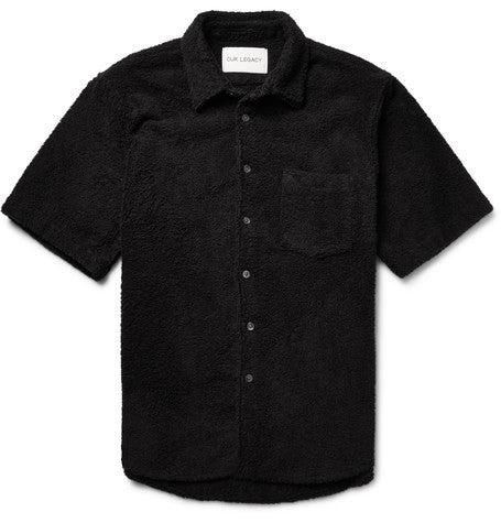 cotton blend terry shirt