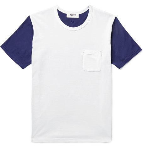 two tone cotton jersey t shirt
