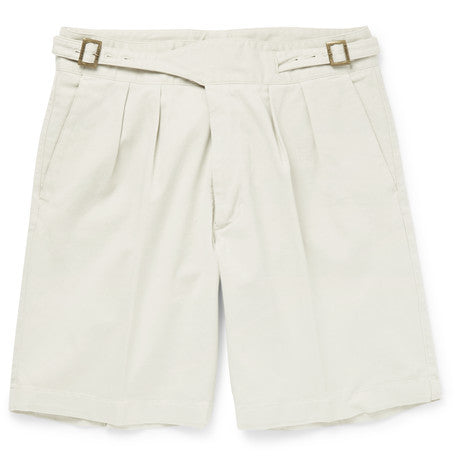 manny washed cotton bermuda shorts