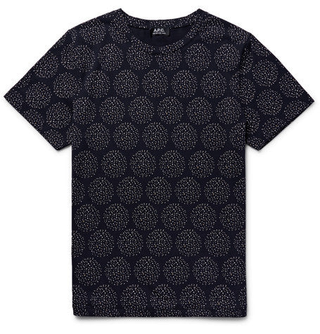 printed stretch cotton jersey t shirt