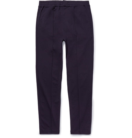 tech jersey tapered trousers