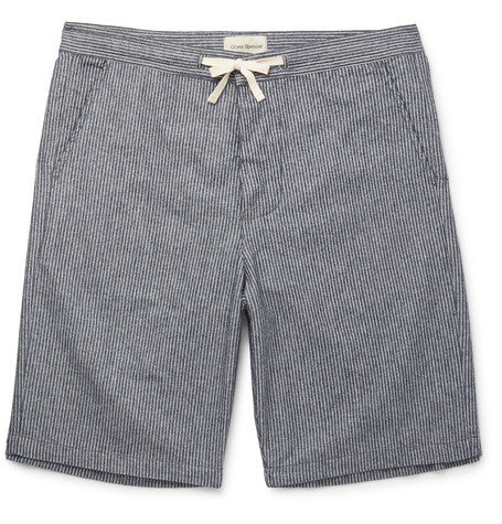 striped cotton pyjama shorts