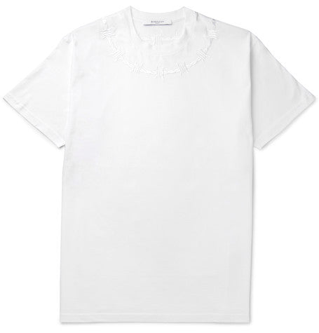 columbian fit embroidered cotton jersey t shirt