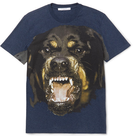 rottweiler print cotton jersey t shirt