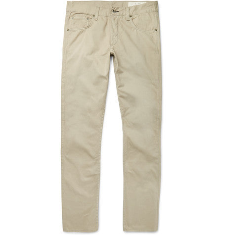 washed cotton twill chinos