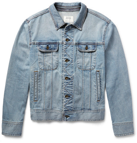 standard issue washed stretch denim jacket