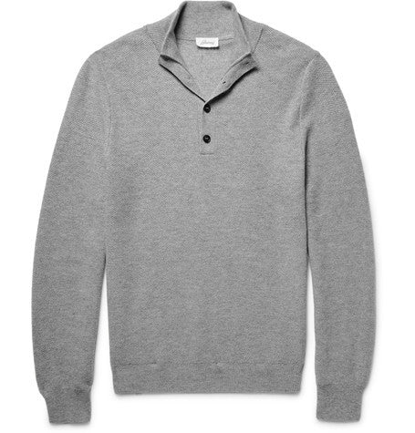 honeycomb knit cashmere sweater