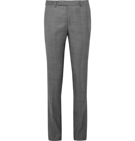 soho checked wool suit trousers