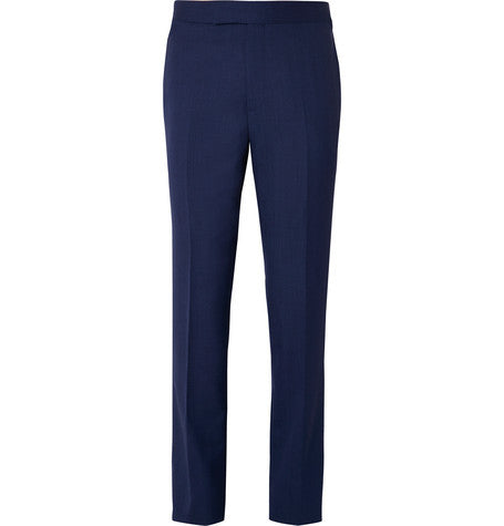 blue harry slim fit wool suit trousers