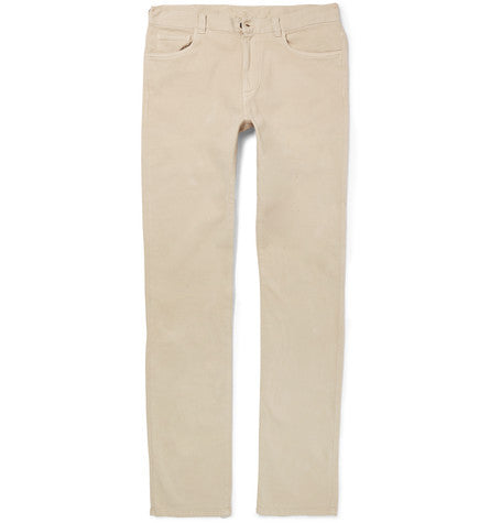 slim fit stretch cotton chinos