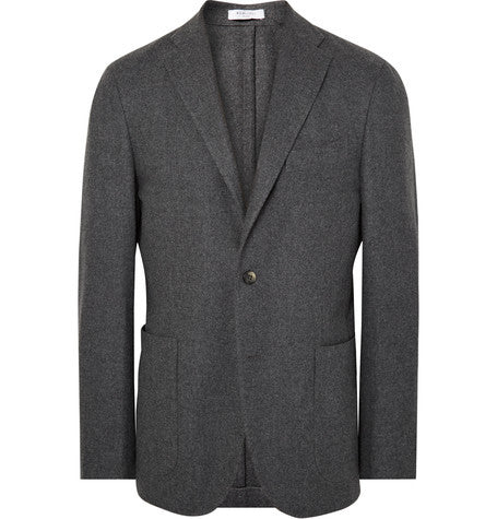 grey k jacket slim fit wool and cashmere blend blazer